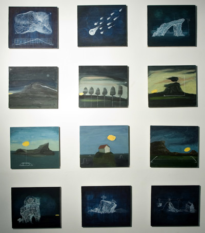 Louise Neiland: A year of a day, 2008, oil on board, installation shot, 122 x 100 cm; courtesy The LAB